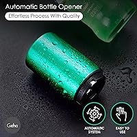 Vista 2 de GOCHA Abrebotellas magnético de cerveza con receptor automático de tapa – Dispositivo de empuje de acero inoxidable, herramienta de barra con una