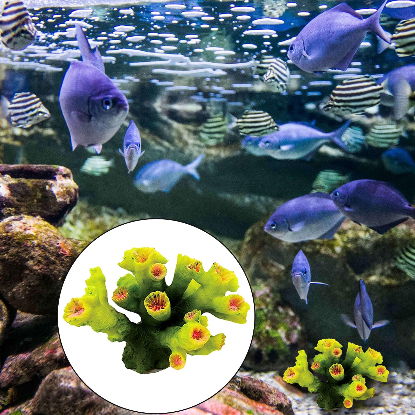 1 Pièces Deco Aquarium, Artificielle Deco Corails Aquarium Plante, Coraux Vert Décoration D'aquarium, pour Décoration Aquarium à Poissons, Balances D'aquarium, Aménagement Paysager