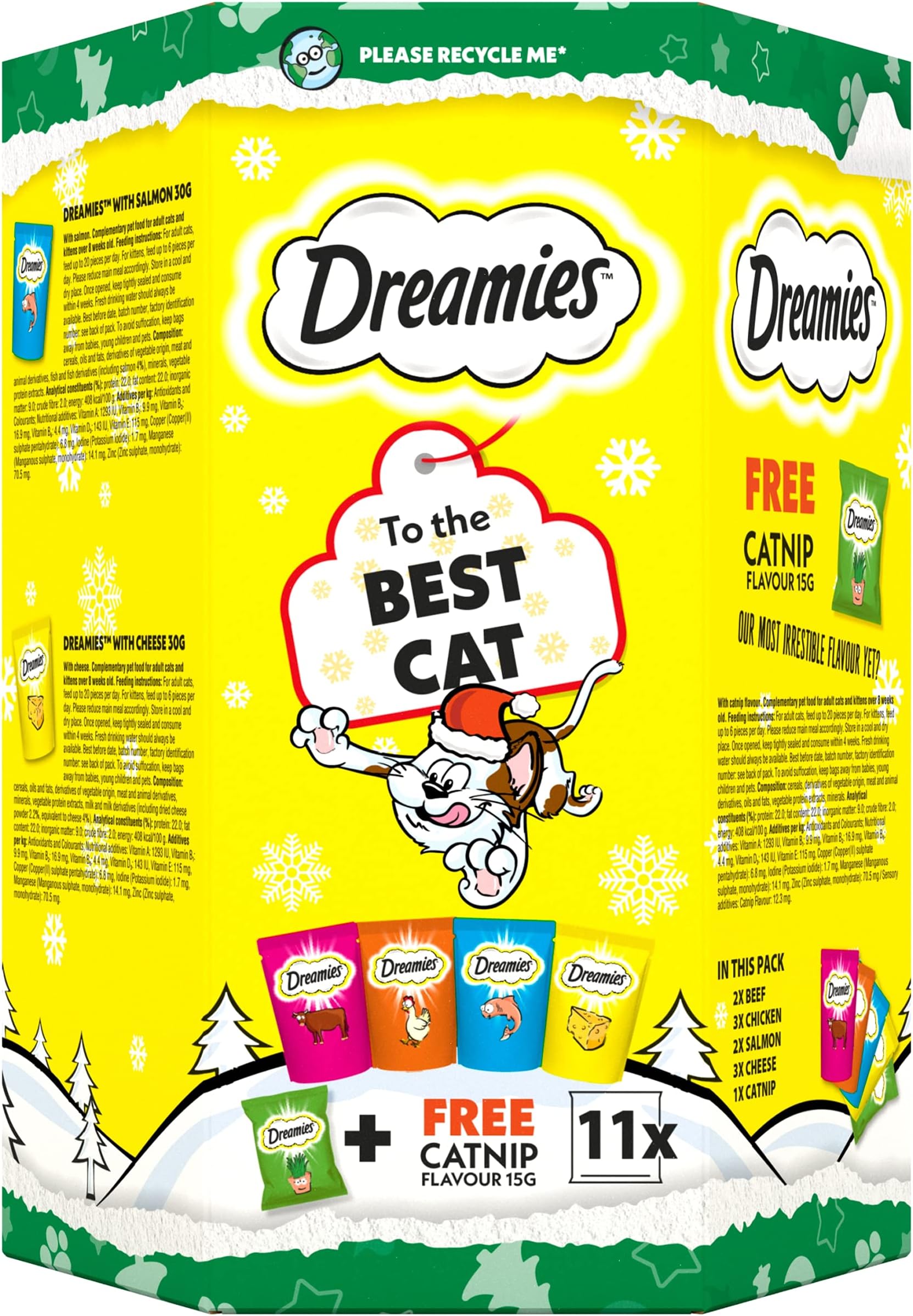 Box for Cats Mixed Biscuits 315g (X 1 Gift Box)