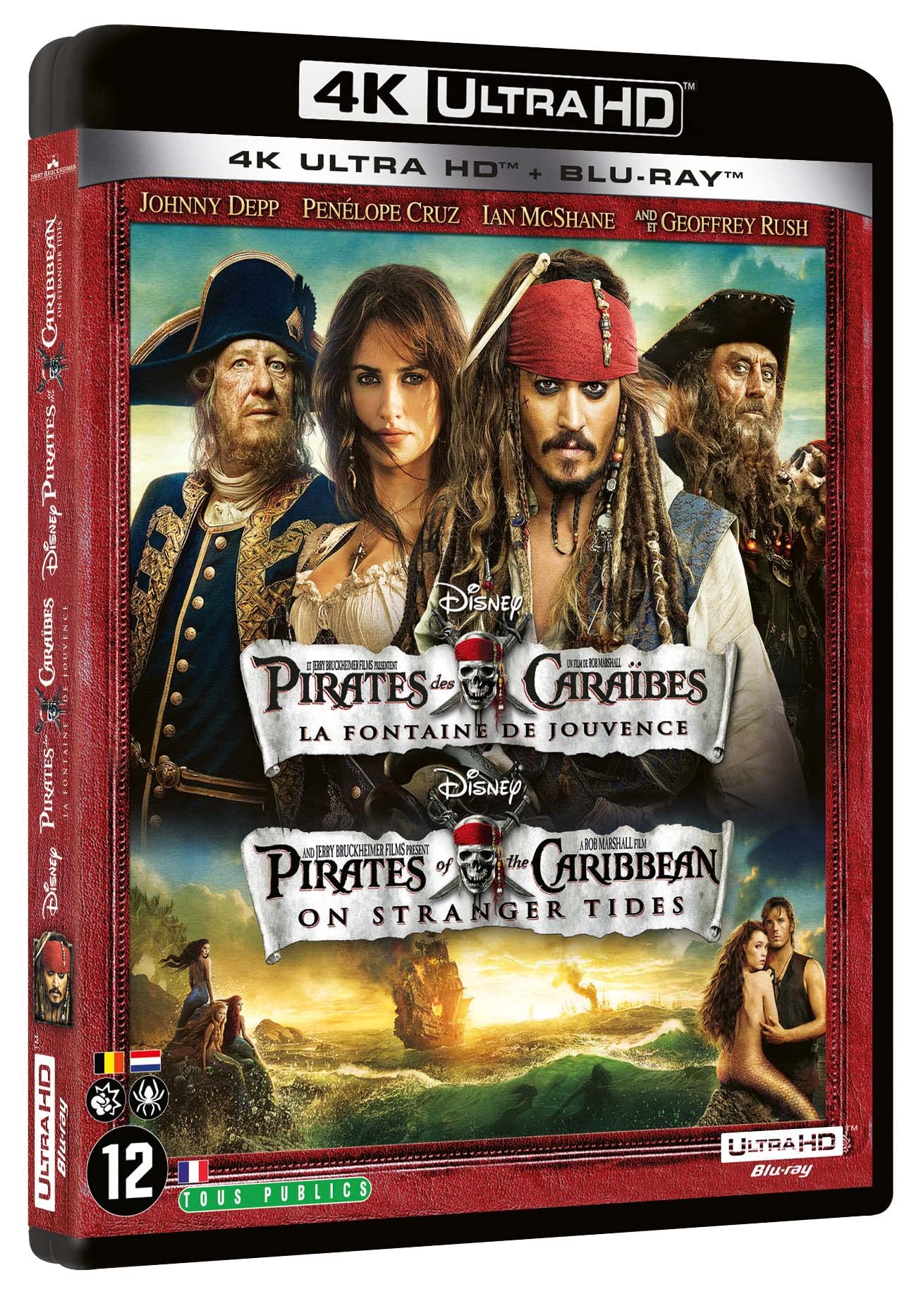 Pirates des Caraïbes : La Fontaine de jouvence [4K Ultra HD + Blu-​ray]