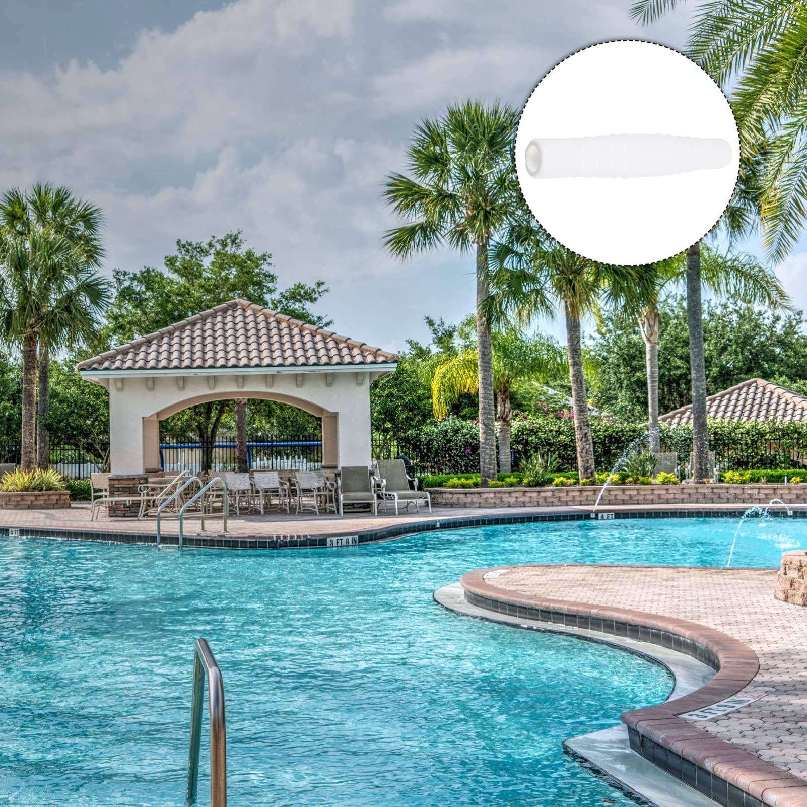 Operitacx 1 Pool Hose Connector Water Hose Adapter Pool Vacuum Hoses Swimming Pool Vacuum Hose Vacuum Adapter Vacuum Cleaner Accessories Connector for Filter Hose White Cuff