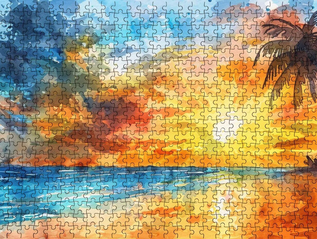 Clásicos Puzzle 3000 Piezas para Adultos, Sunset Beach LDYQS7-367