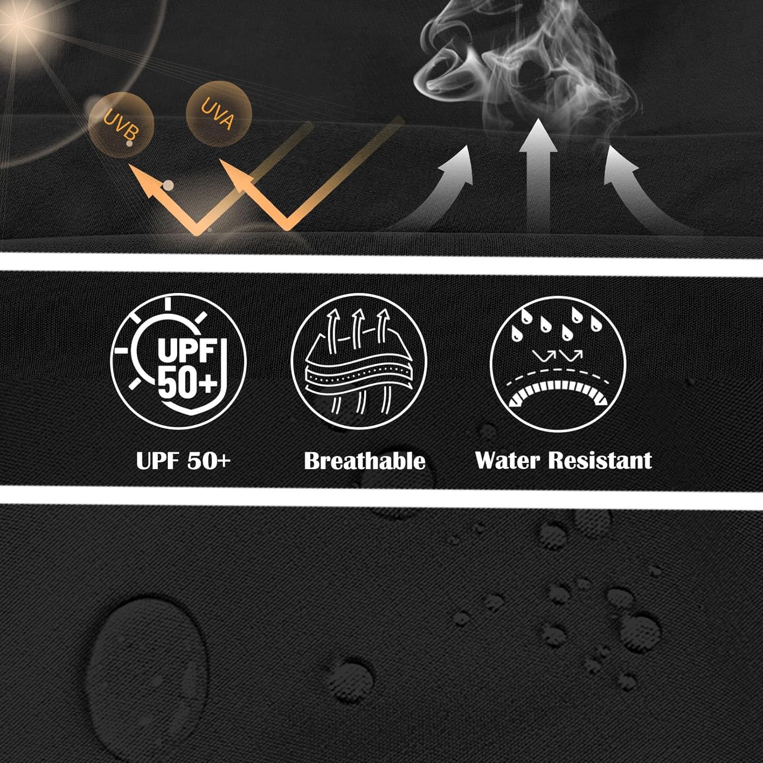 Womens Hiking Pants Water Resistant Quick Dry Sweatpants Elastic Waist UPF 50+ Cargo Lightweight Work Travel Casual - Image 8