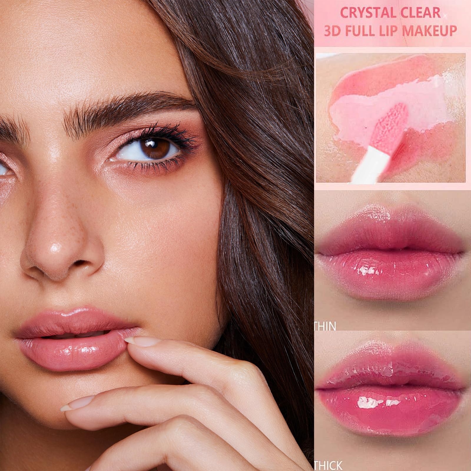 Magic Color Changing Lip Oil, Hydrating & Plumping Lip Gloss, Long Lasting Lip Gloss Set - Image 3
