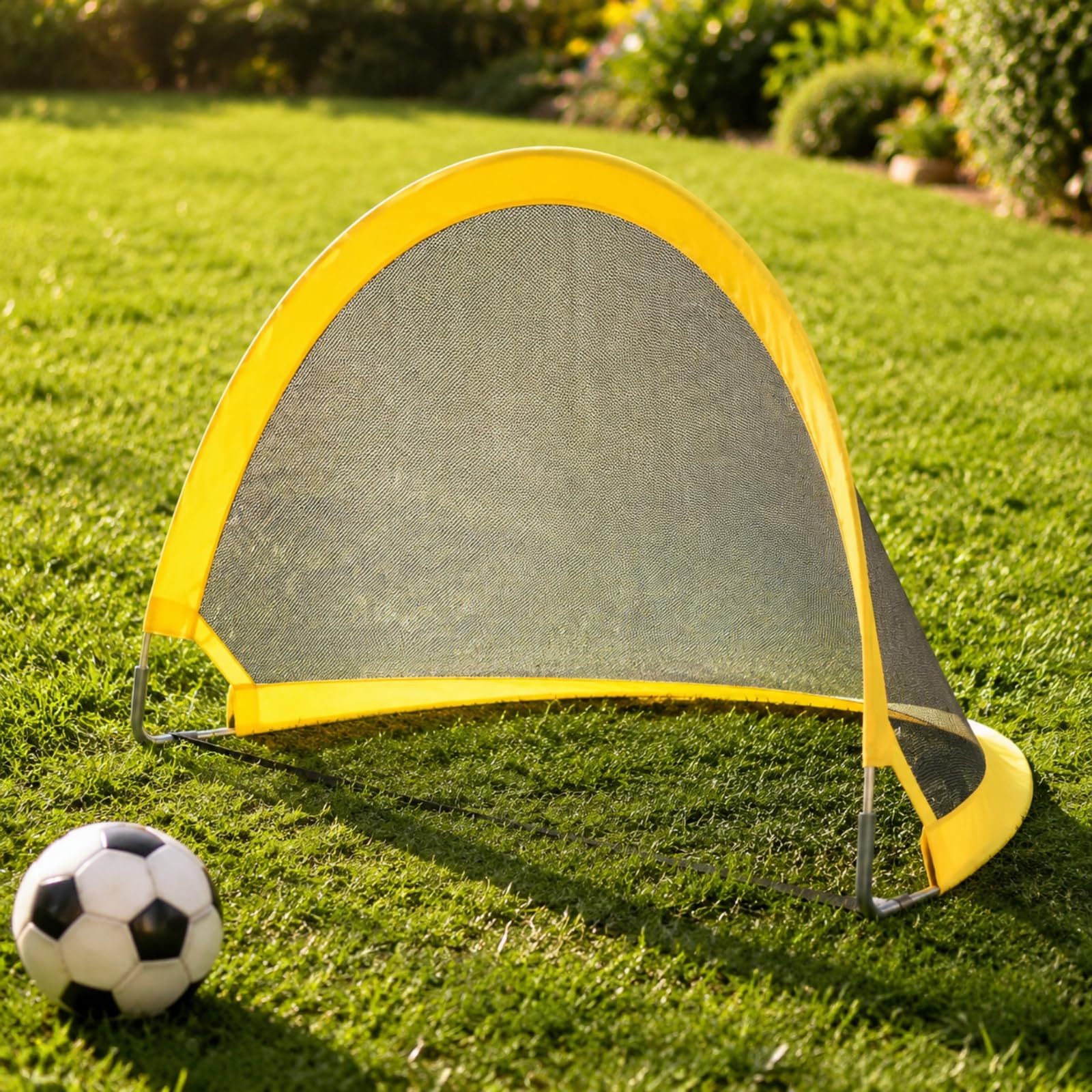 2 Pezzi da Calcio Pallone e Pompa Tile da Calcio Pieghevole Compatto Giocattolo Sportivo per, attività Familiari