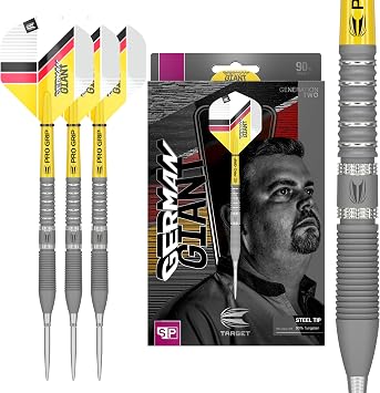 Target Darts Gabriel Clemens Gen 2 23G 90% Tungsten Swiss Point Steel Tip Darts Set