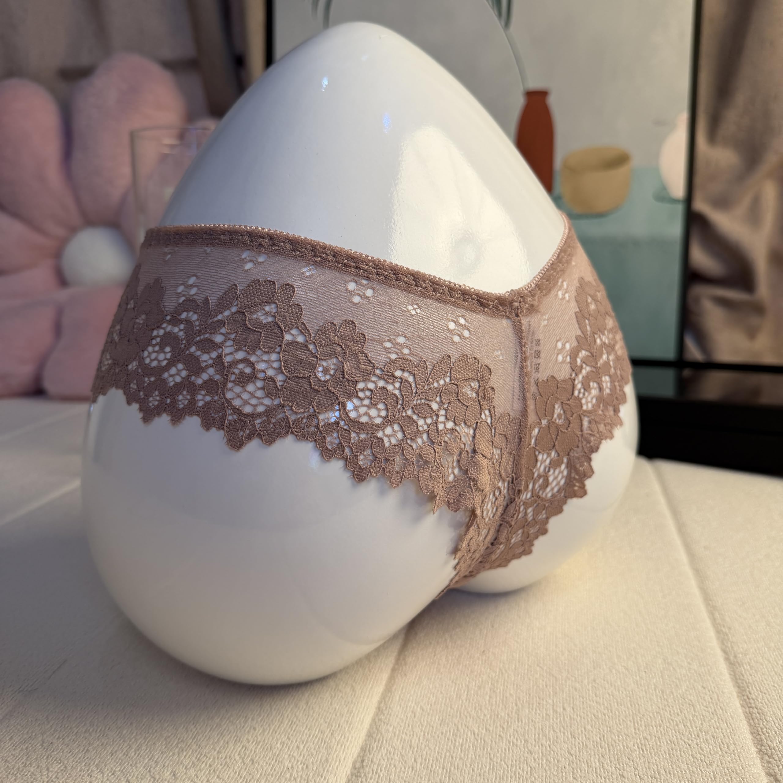 Damen-Slip, dehnbar, Spitze, Baumwolle, Schritt, Tangas, Slips, Damen, sexy Schlüpfer, Netz-Höschen, Übergröße, Unterwäsche, Low-Rise-Tangas, G-String, weicher Hipster, atmungsaktiv, durchsichtiger