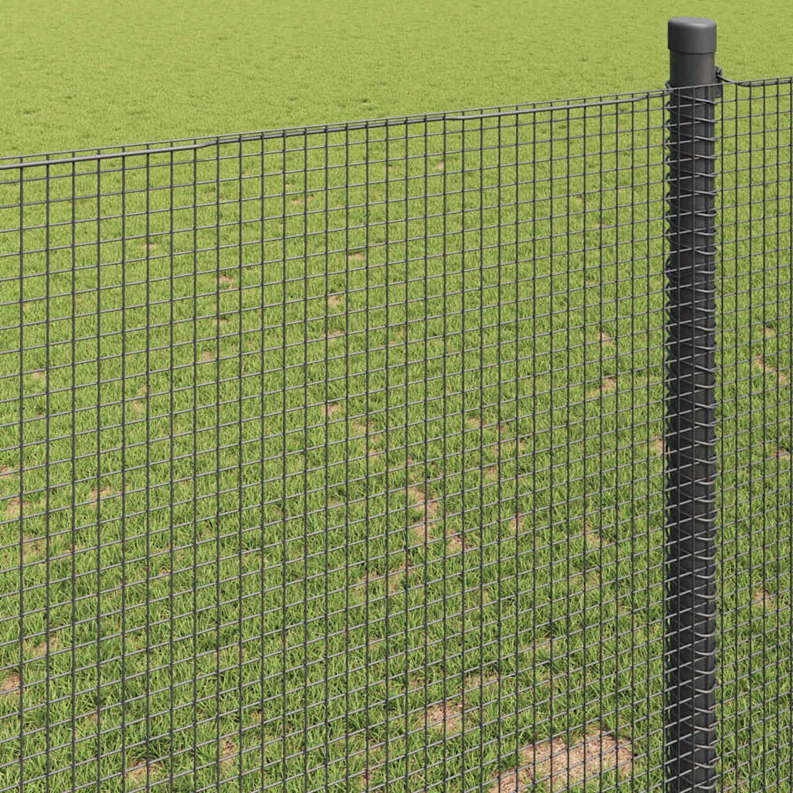 Valla de alambre soldado gris 1,6 x 25 m de tela de acero para gallinas, alambre de jaula soldada para valla de red de pájaros, malla de conejo, valla de serpiente, malla de aves de corral, malla de