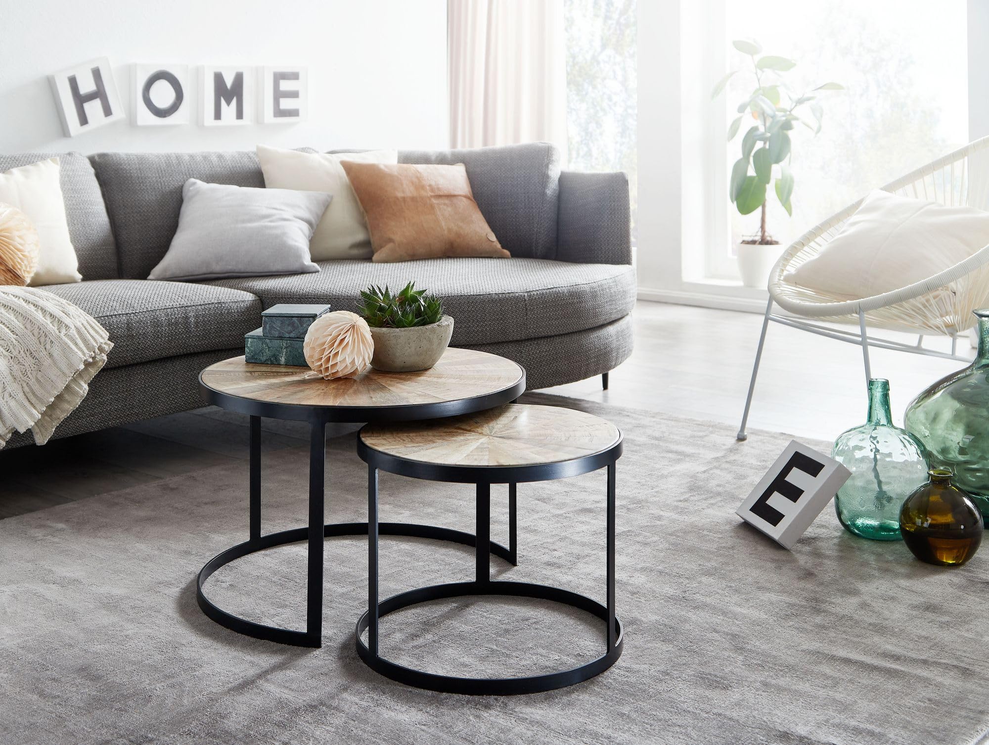Steigerhouten Salontafels Mangohout Sets kopen | Het Steigerhouthuis