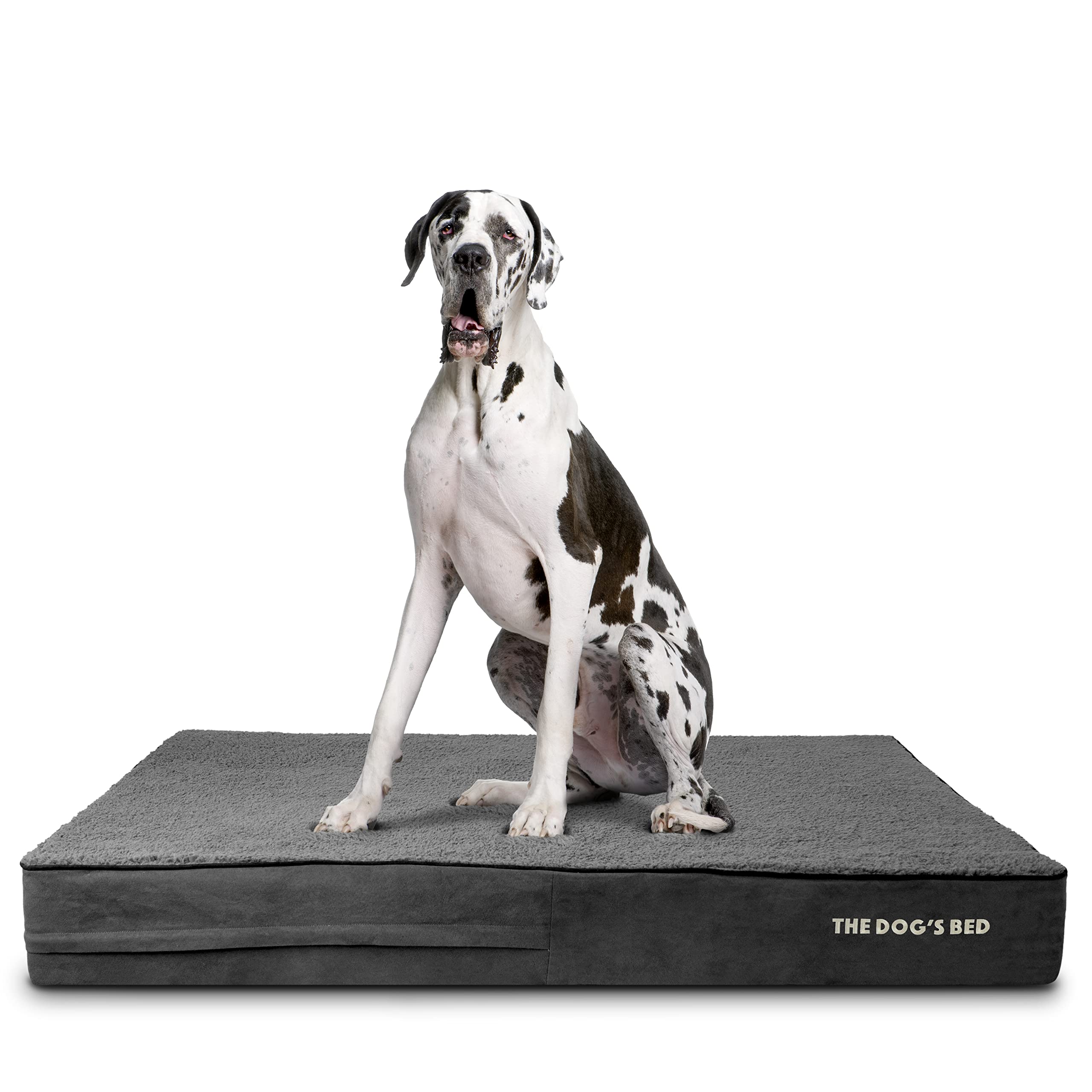 The Dog’s Bed Orthopaedic Memory Foam Dog Bed for XL Dogs, Waterproof Washable Cover, Anti-Slip Base, Calming Surface – CertiPUR-Certified Foam, Grey Plush, 15cm Thick — view 52