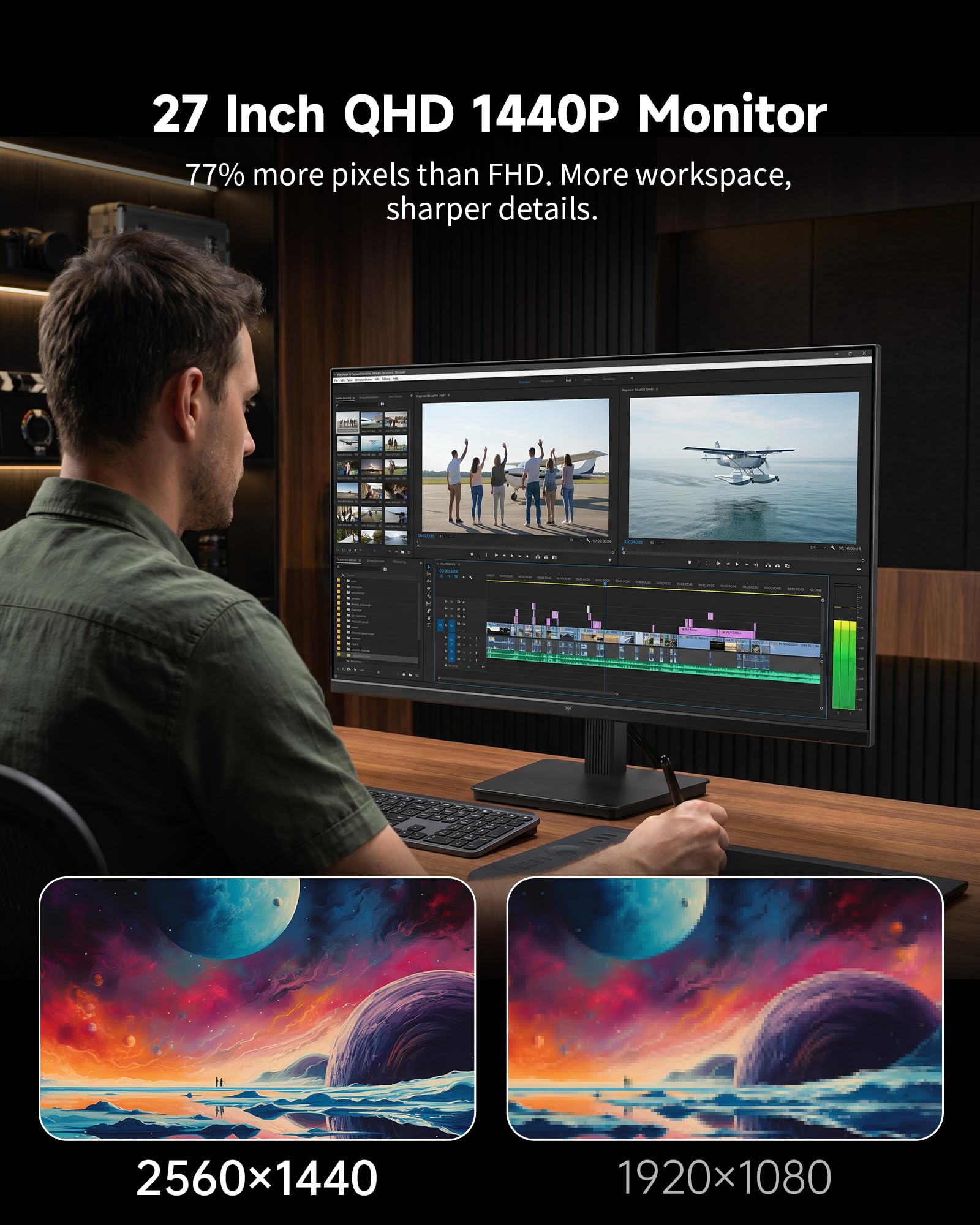 Amazon.co.jp: KTC H27T27S 27 Inch QHD Computer Monitor - 144Hz