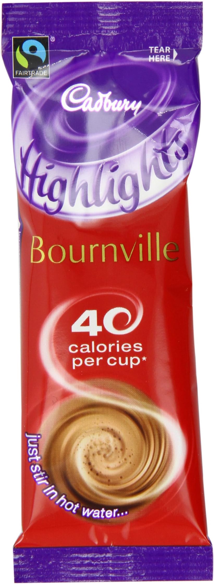 Cadbury Highlights Bournville Dark Hot Chocolate Sticks, 11g (Pack of 30)