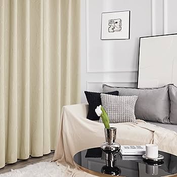 deconovo カーテン ライトベージュ 100cmx178cm　2枚セット Amazon｜Deconovo カーテン 2級遮光 2枚組 幅130×丈178cm 厚手