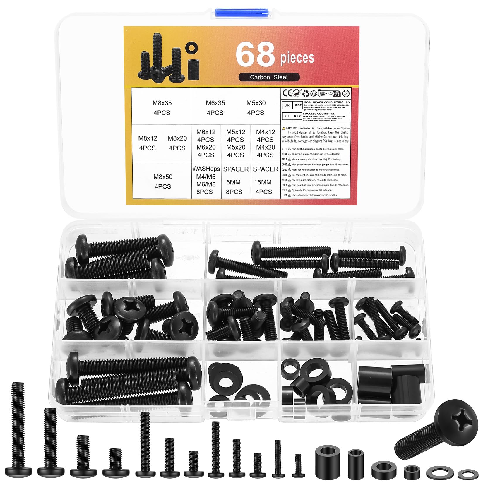 InLine ® Schroevenset 40 stuks voor TV muurbeugel