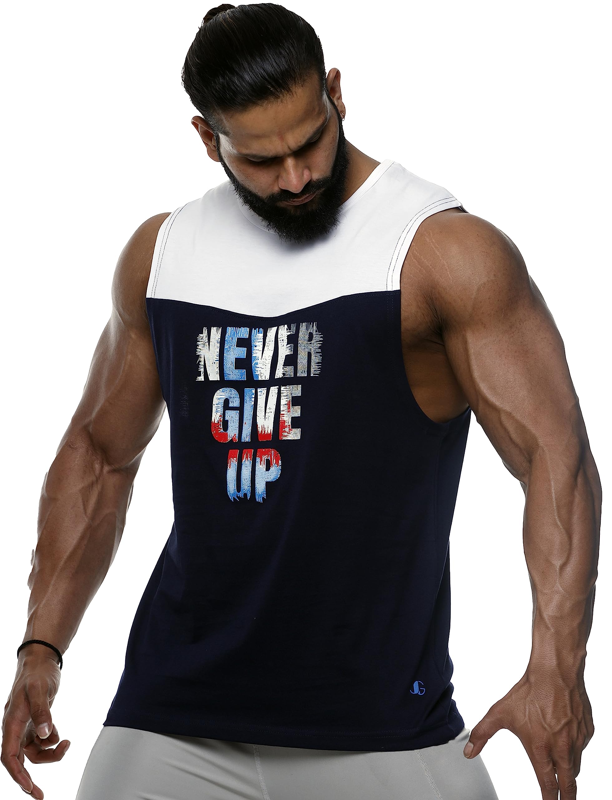 juari be a gentleman Sleeveless Gym Vest for Men Multicolor-picture-21