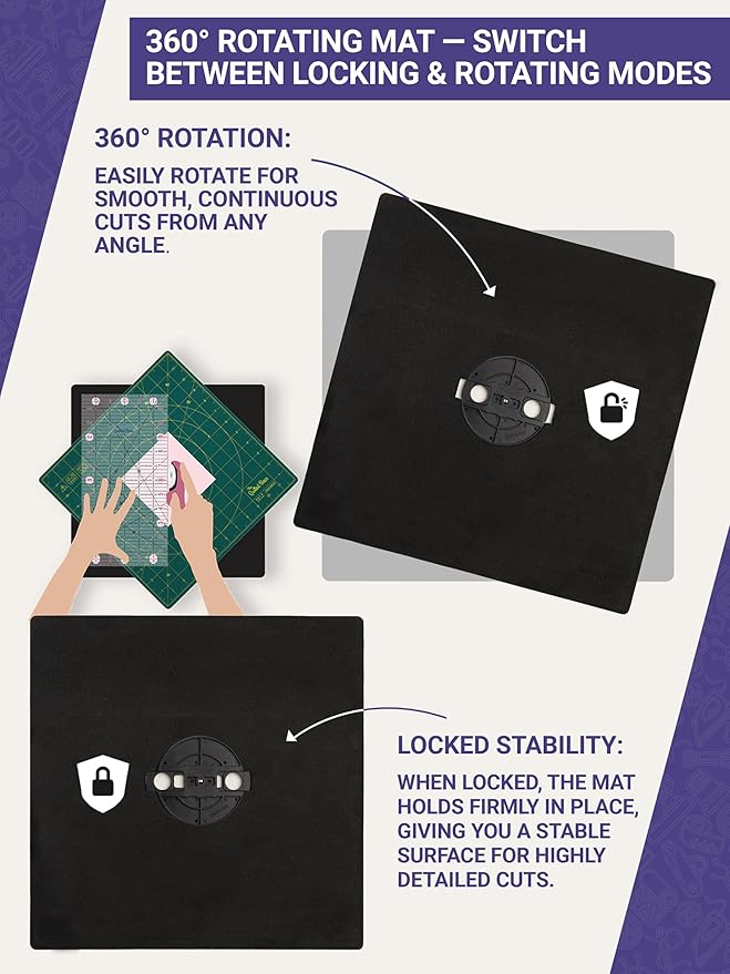 Base De Corte Autosanable 30x30 Cm Rotativa Y Antideslizante miniatura 5