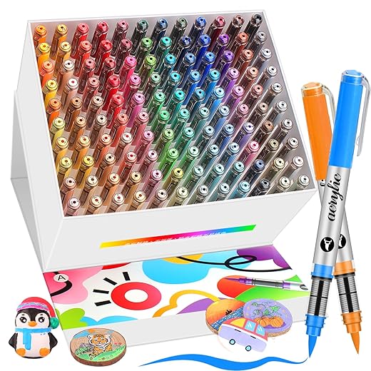 Boîte de 120 feutres Acrylique VividHues