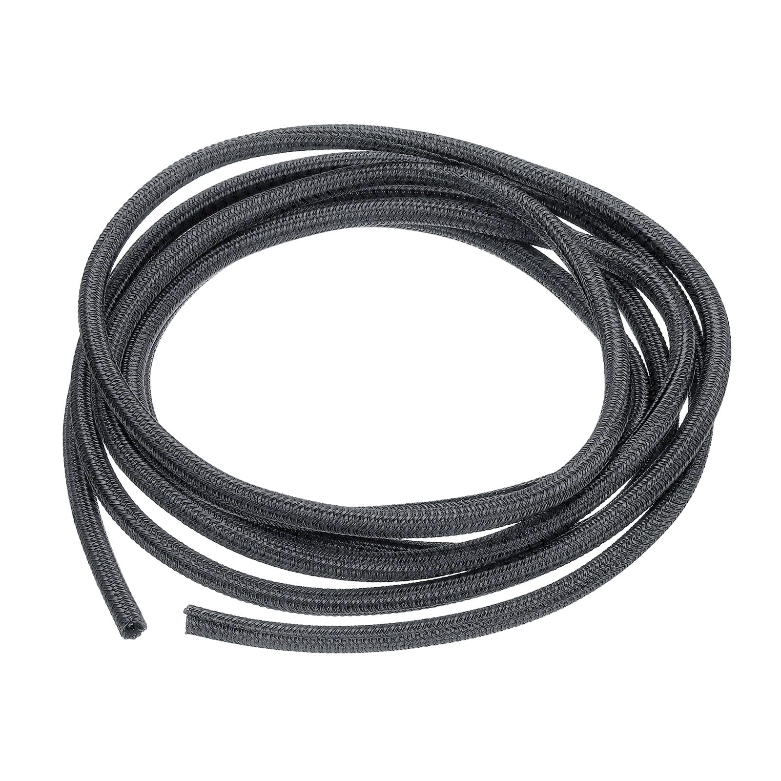 sourcing map Split Sleeve Wire Loom 3/16" 10Ft Grey Self Wrapping Braided Sleeve UL94-V2 Fireproof PET Sleeving for Automotive, Home Cable Management