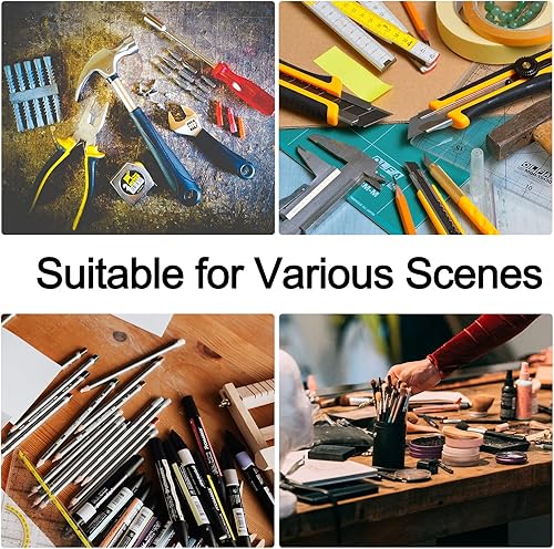 Miniatura 7 de 5 Pack Canvas Tool Pouch of Two Sizes, Tool Pouches with Zipper, Multipurpose Zipper Bags Tools is Suitable for Storing Scattered Tools, Cosmetics,