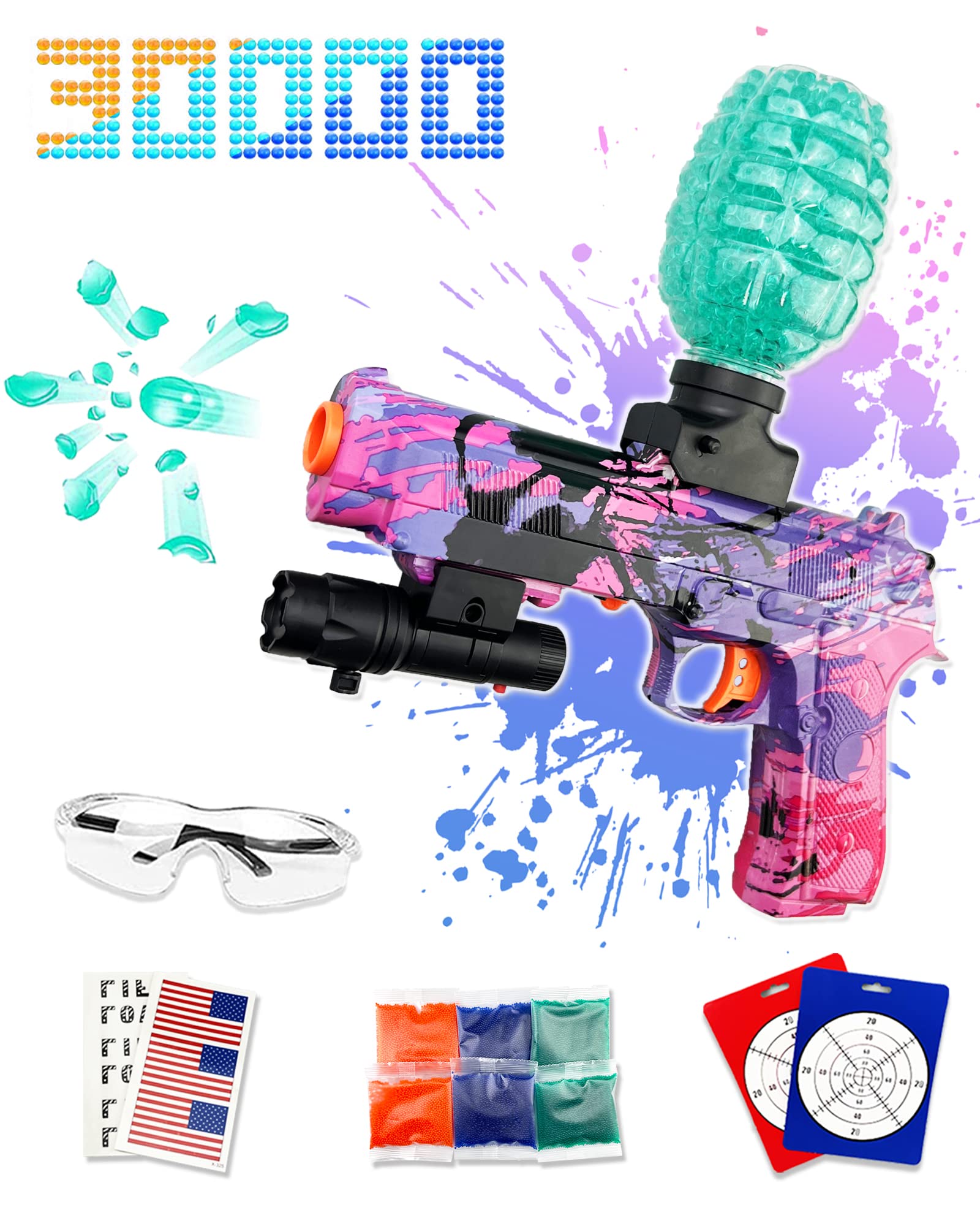 Buy Gel Ball Blaster Pistol, Splatter Ball Pistol, Gel Blaster with