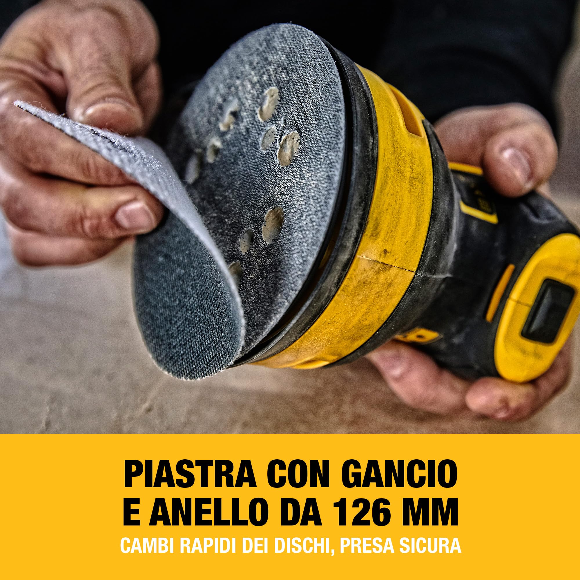 DEWALT Levigatrice rotorbitale 126 mm, DWE6423-QS