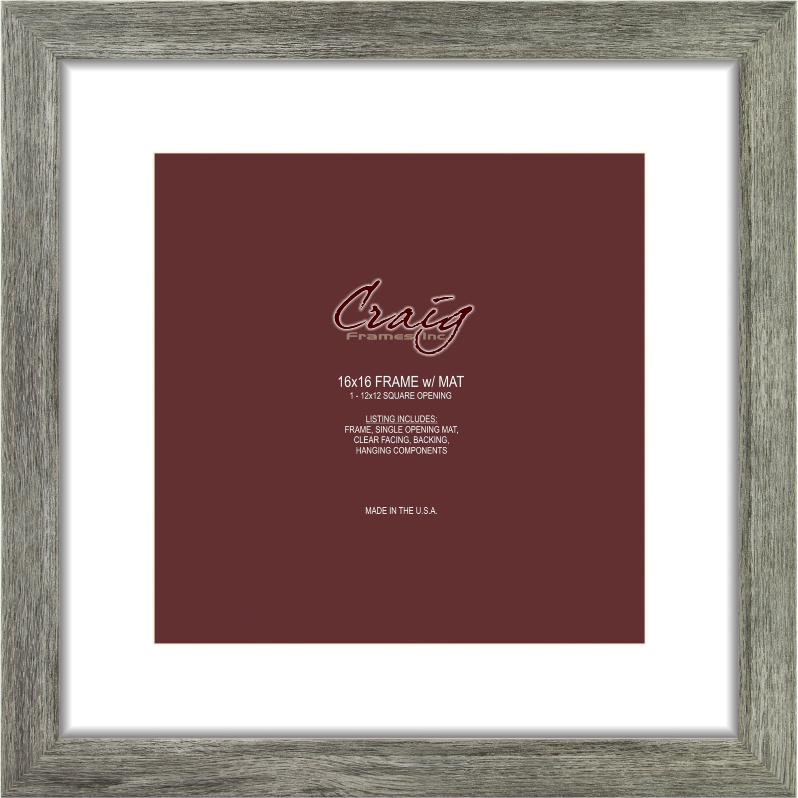 クレイグフレーム8261610画像フレーム、Real Wood Grain、.84-inch Wide、リッチブラウン 12 x 24 ブラウン 82616101224並行輸入 クレイグフレーム8261610画像フレーム、Real Wood Grain、.84-inch