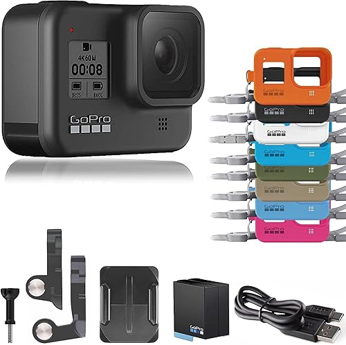 GoPro HERO8 - Paquete de comercio electrónico negro  Cámara de acción digital impermeable con pantalla táctil 4K HD Video 12MP Fotos Estabilización
