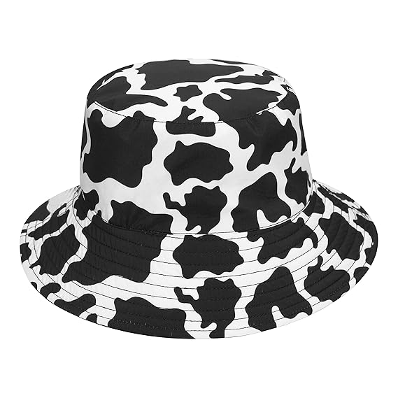 Printed Reversible Two Way Bucket Hat Unisex Sun Protection