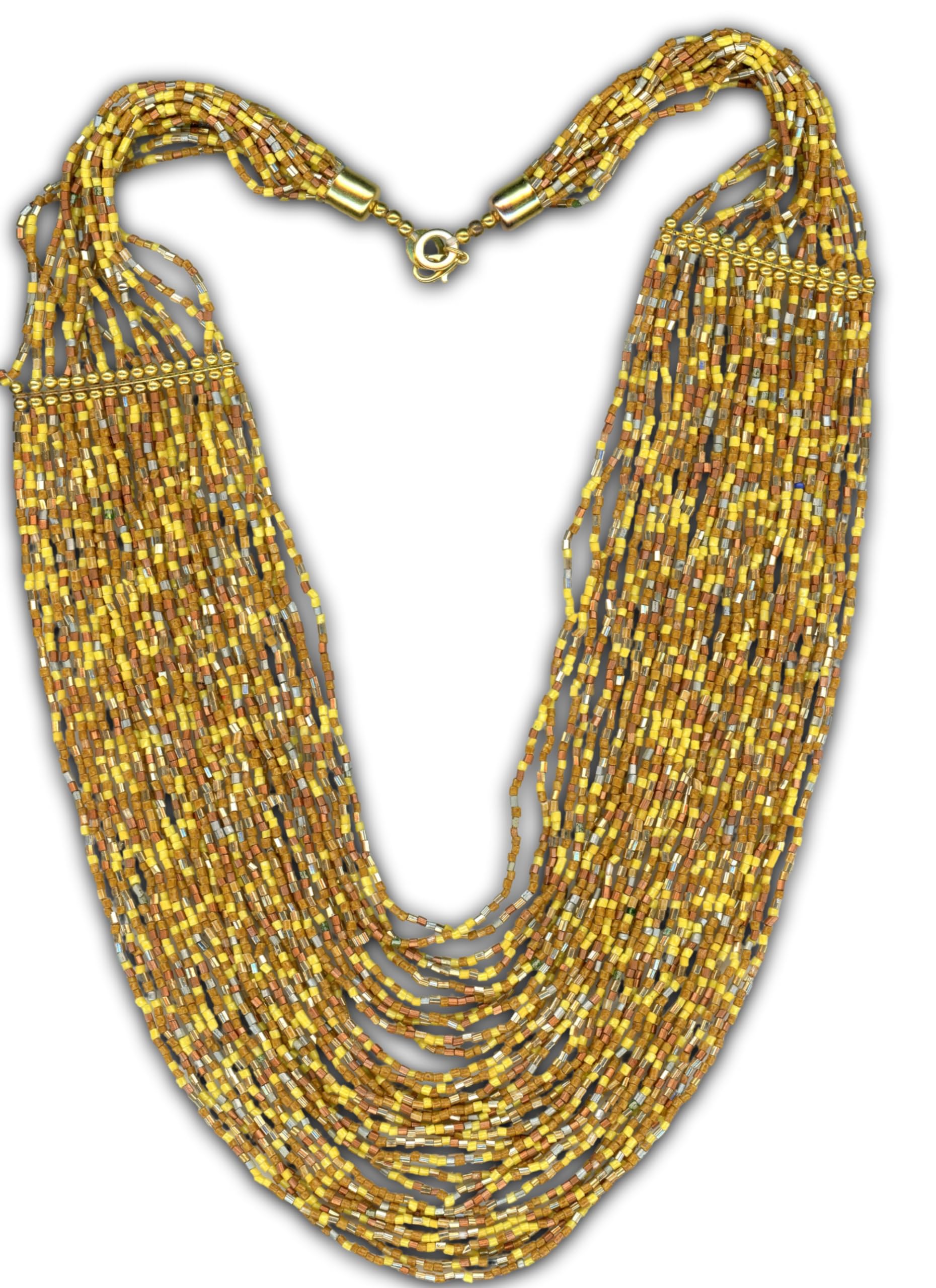 Indian Western Trendy Latest Multilayer Multicolor Fashion Glass Women Necklace Mala(4469)-image-2