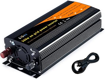 500w الشبكة الشمسية التعادل السلطة العاكس موجة جيبية نقية DC11-28 v إلى AC90-130 v V1 الأسود