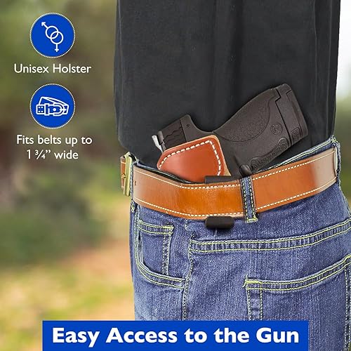 Miniatura 5 de DeSantis Funda para pistola Sof-Tuck con inclinación ajustable, gamuza antideslizante suave, se adapta a: S&W J Frame 2" Revólver