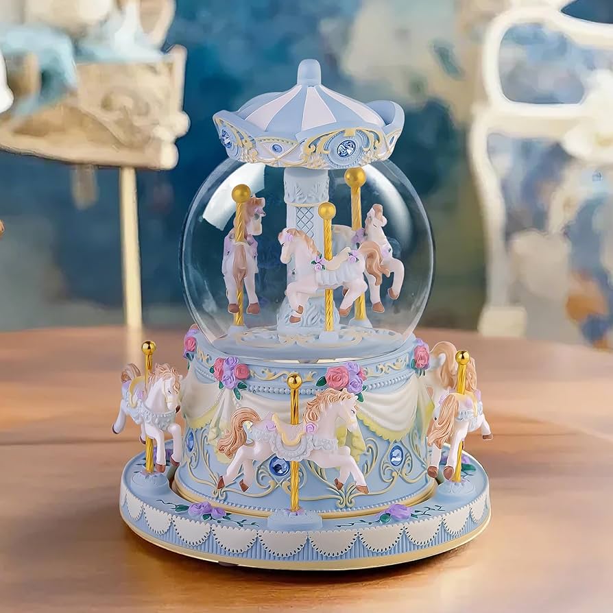 Amazon.co.jp: オルゴール カルーセル スノードーム 記念日 クリスマス Amazon.co.jp: オルゴール カルーセル スノードーム 記念日 クリスマス