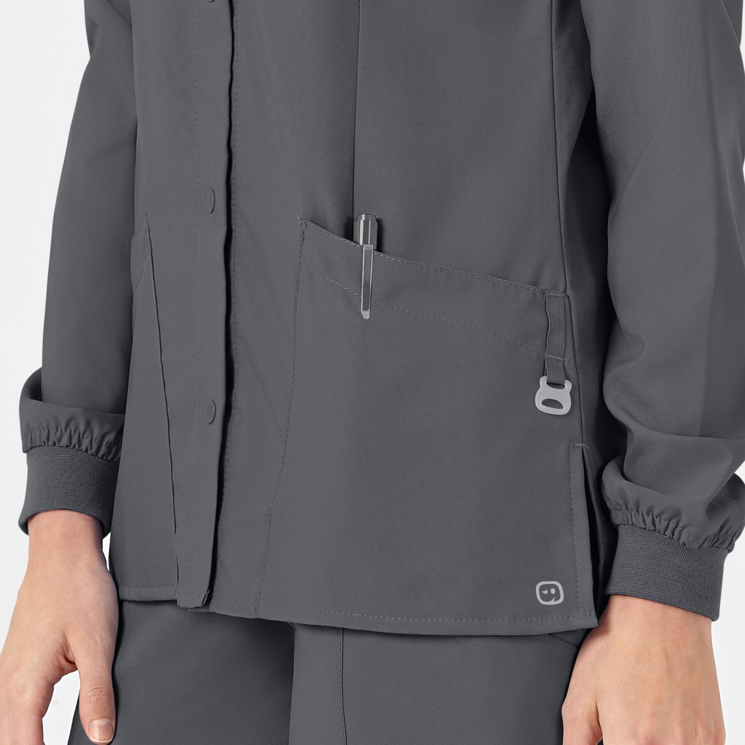 WonderWink Crew Neck Warm Up Jacket Giacca Sportiva Donna (Pacco da 1)