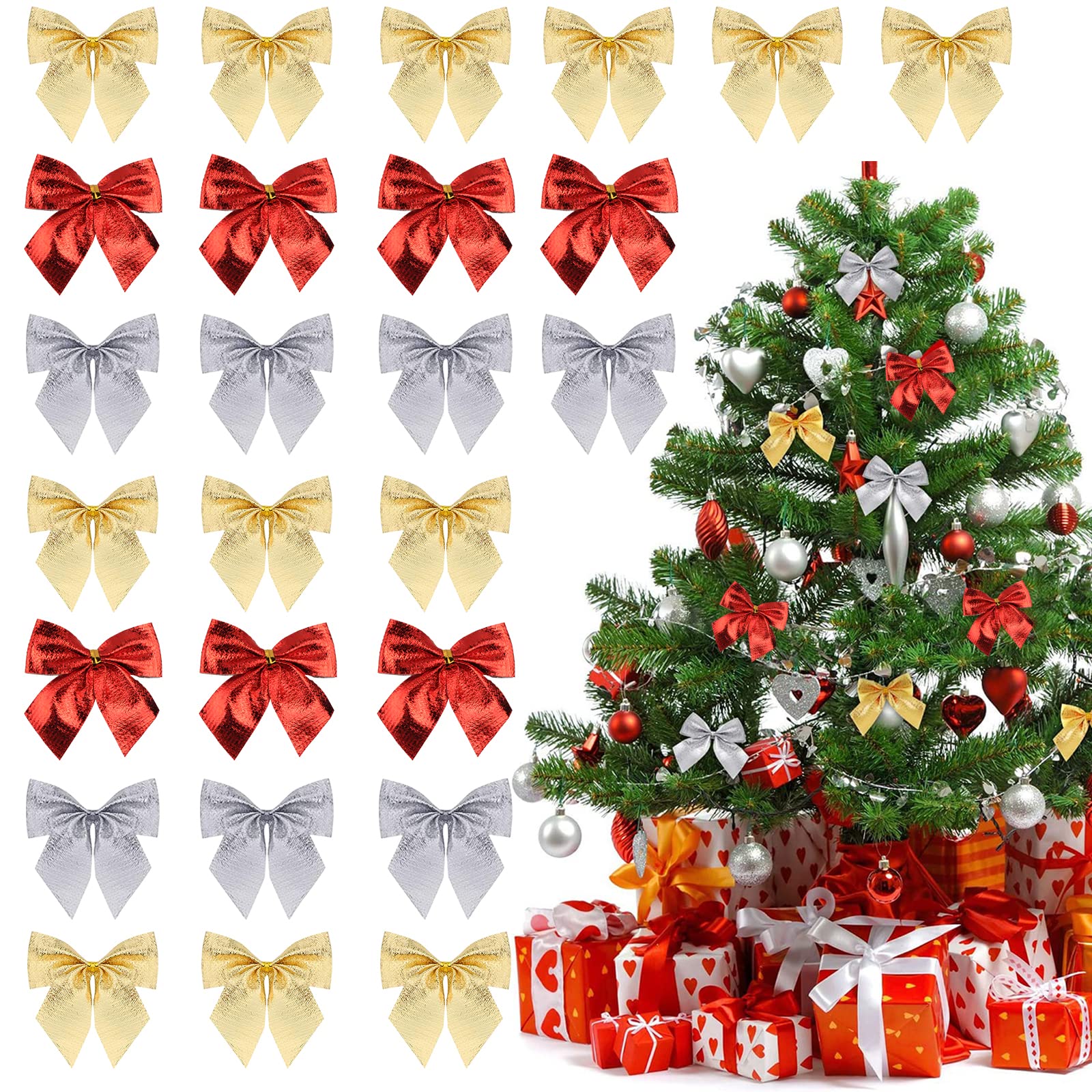 Fiocchi Velluto Albero Di Natale Fiocco Per Albero Di Natale Con Bambolina  Palline Natale Velluto, image size:1600x1600