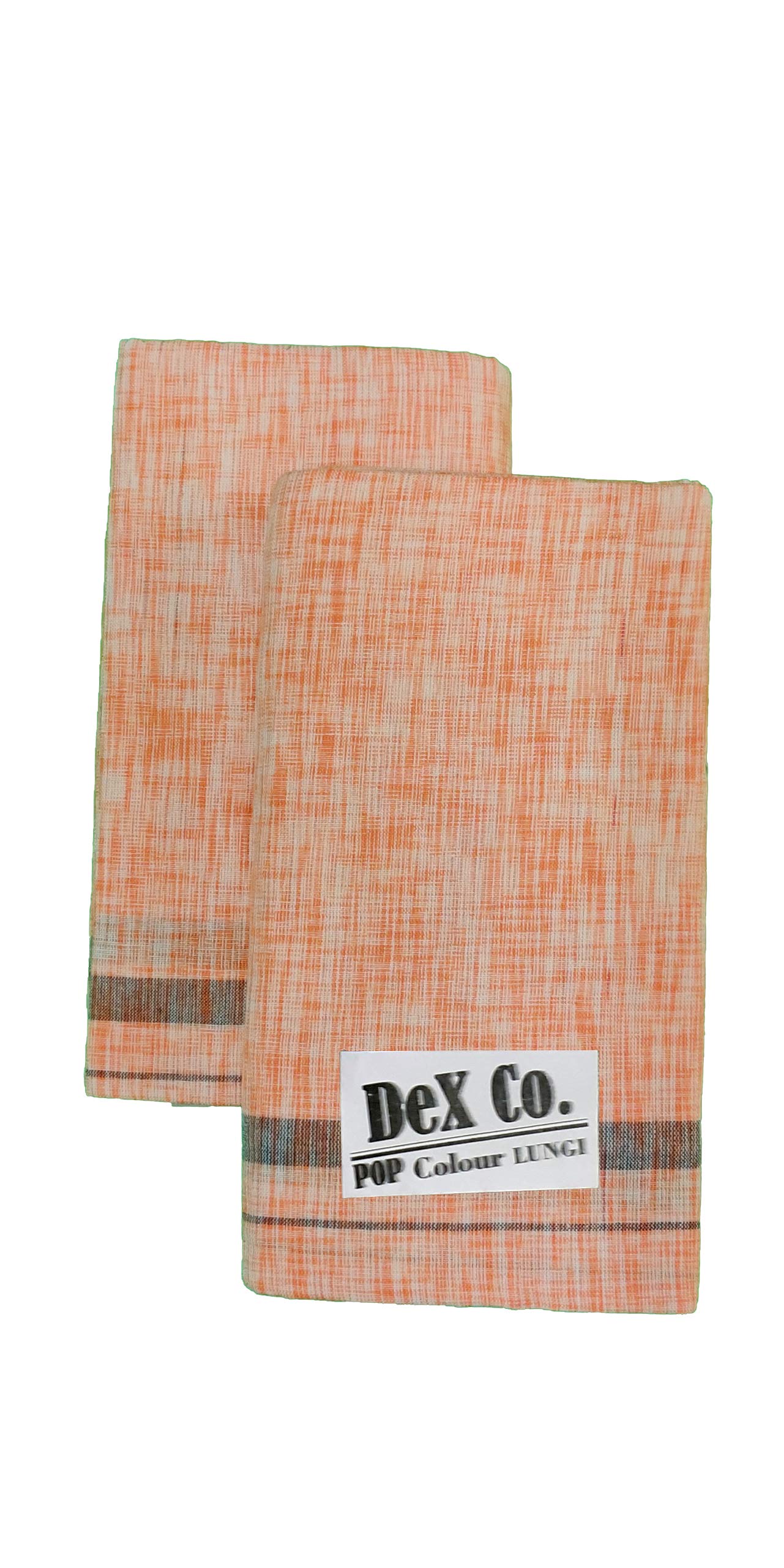DeX Co.DeX Co Men's POP Color Pure Cotton Lungi for Men, 2 meter,Pack of 1