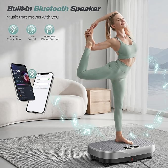 Plataforma vibratoria para ejercicio con APP inteligente miniatura 3