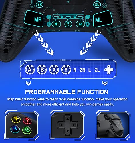 Miniatura 4 de Wireless Switch Controller for Nintendo Switch ControllerLiteOLED- LED Switch Pro ControlleriOSAndroid Game RemoteWired PC Joysticks-Programmable