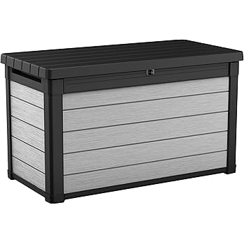 Amazon Com Keter Universal Storage Brushwood Box 455 Litres Anthracite Grey Garden Outdoor