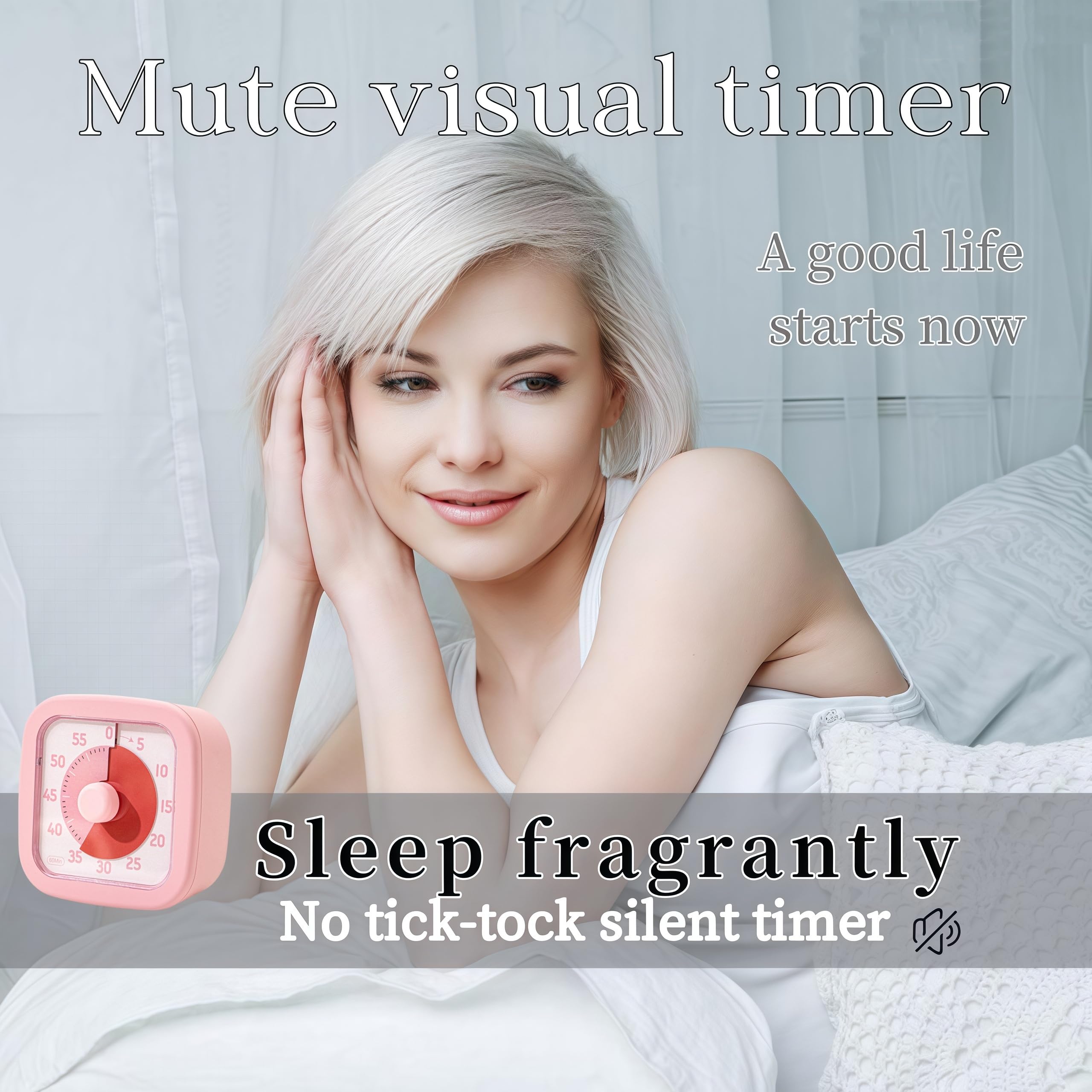 Wizualny timer dla dzieci, czasomierz domowy, 60-minutowy, wizualny timer dla dzieci, do klasy, domu, biura, zegar odliczający do nauczania, pracy, spotkania, czasomierz Pomodoro do zarządzania czasem