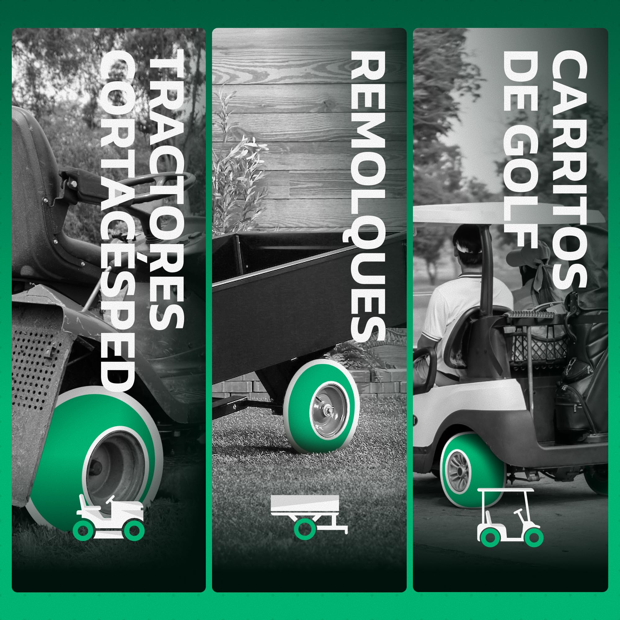 MoovMoov Cámara de aire 16 pulgadas para neumáticos 16x6.50-8 y 16x7.50-8 - Para tractor cortacésped, remolque de jardín, carrito de golf - Pack de 2