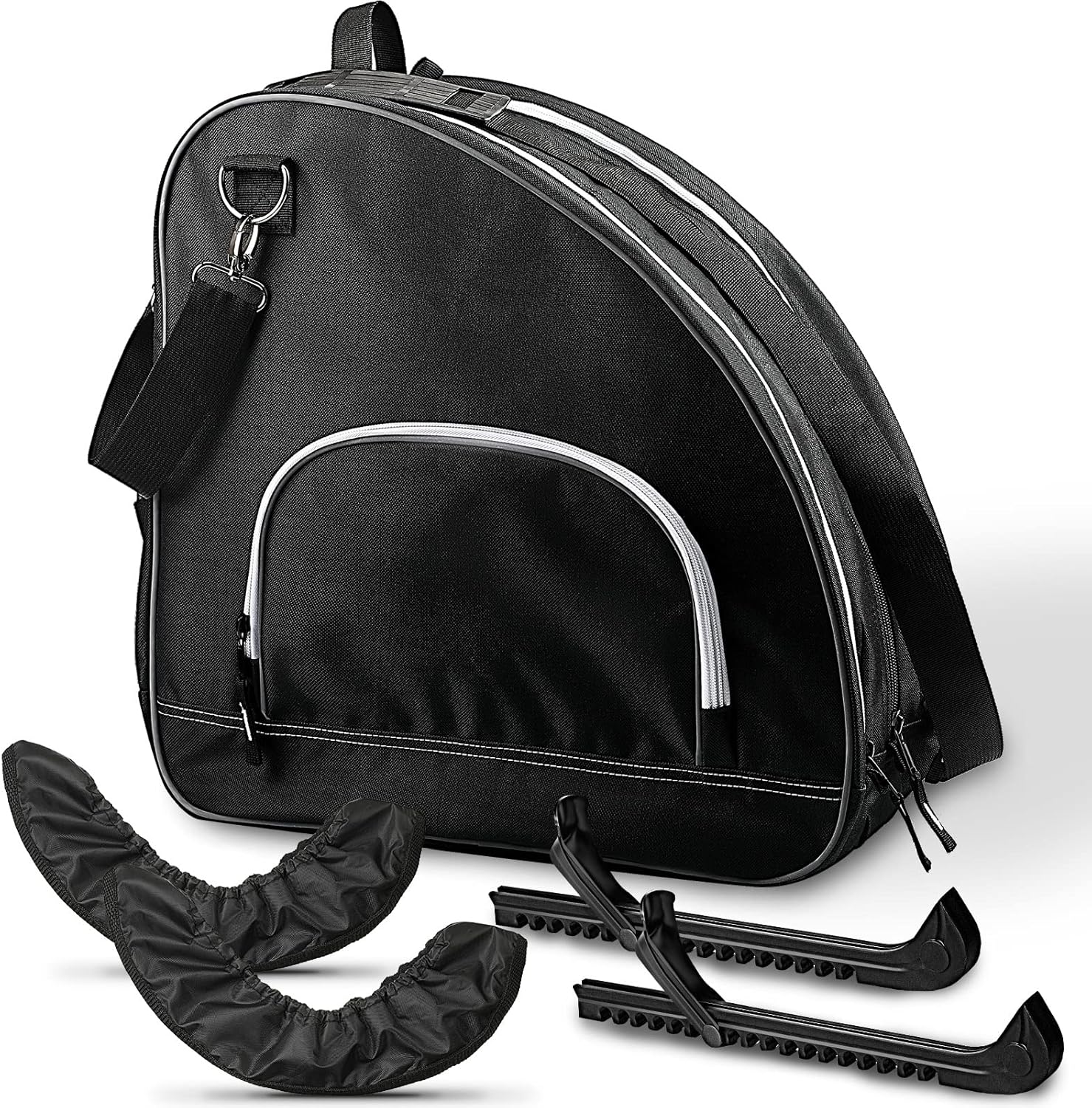 5 Pcs Roller Skating Accessories Roller Ice Skates Bags Skating Storage Bags and Adjustable Figure Skate Guards Ice Skate Blade Covers for Women Kids Youth Adult Men : Sports & Outdoors