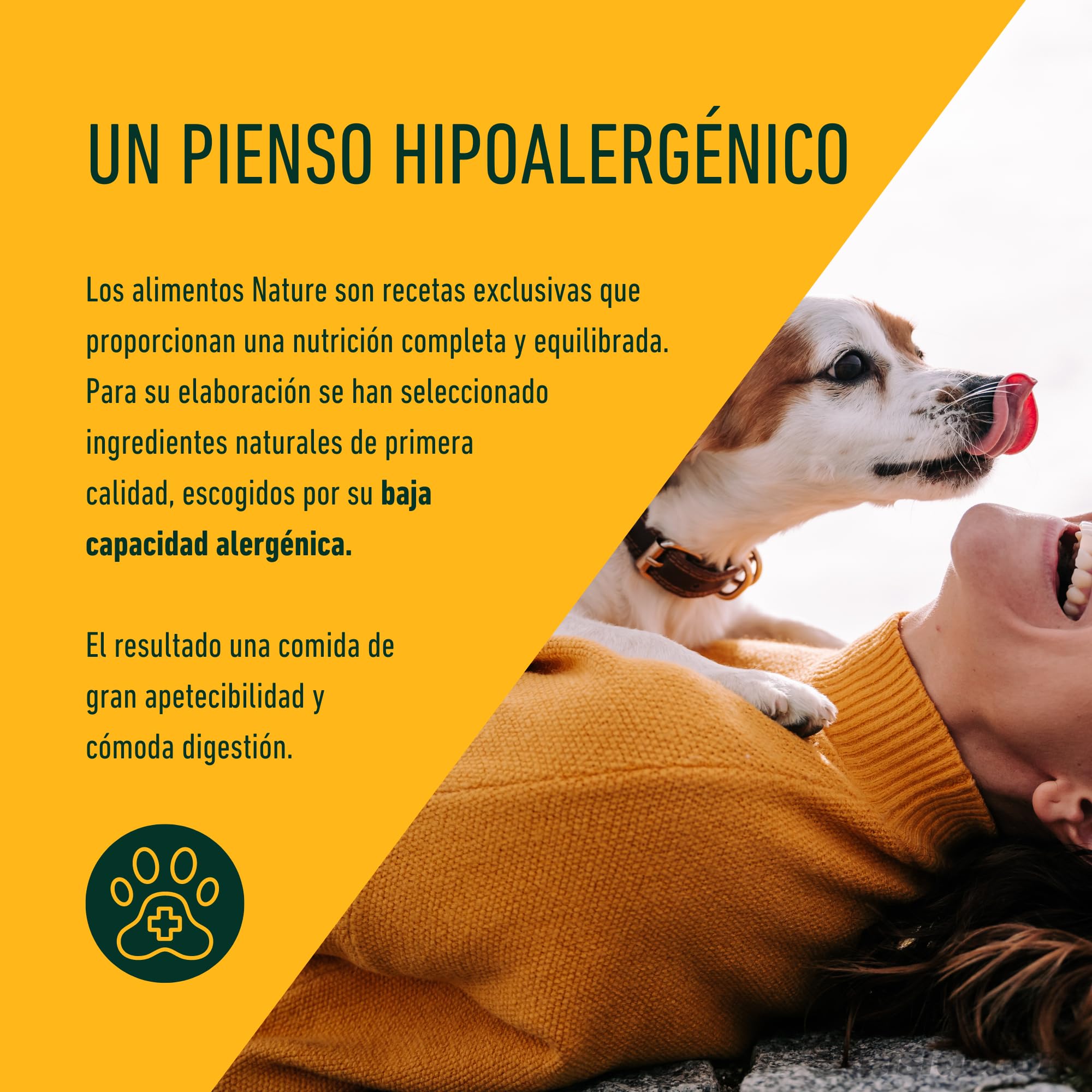 Pienso Satisfaction Nature de salmón para Perros 12 KG - Pienso Hipoalergénico - Monoproteico - Grain Free (Sin Cereales) - Salmón Fresco y Patata - Perros delicados
