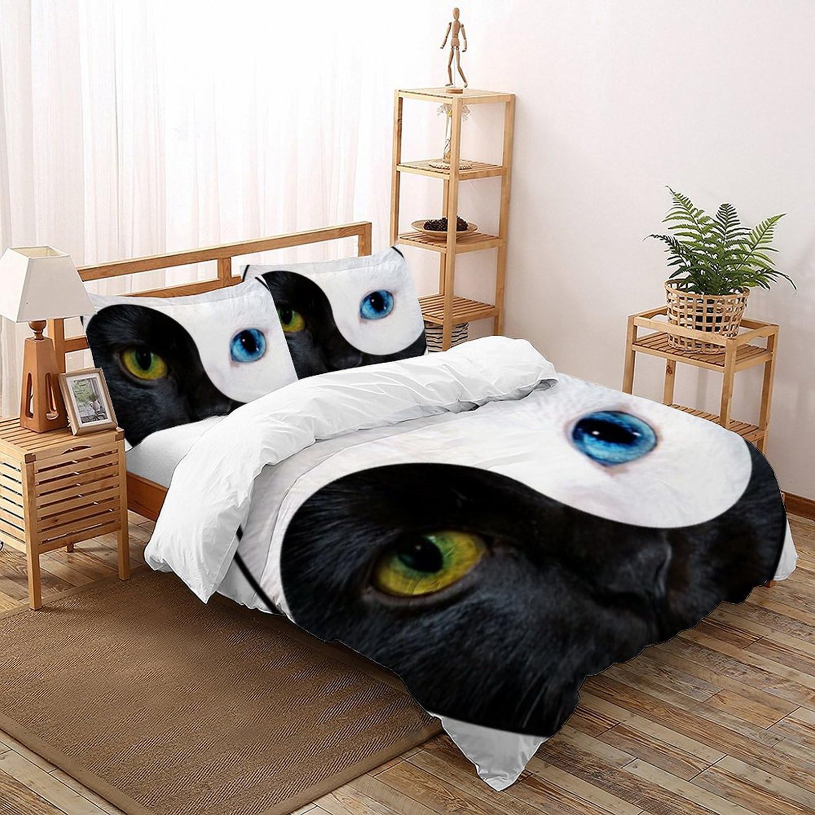 Housse de couette 260x220cm en microfibre respirante imprimé 3D