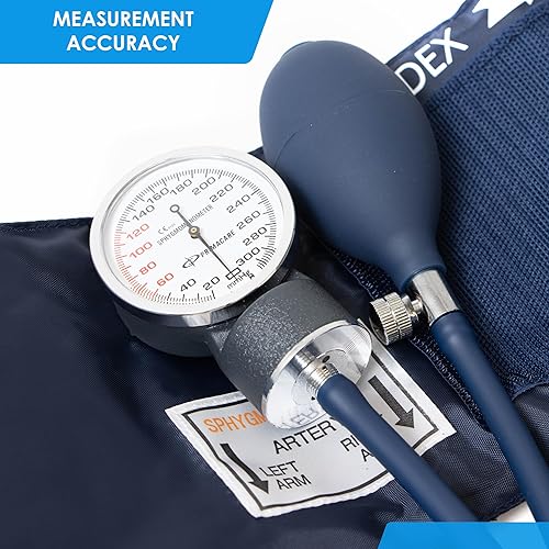 Miniatura 3 de Primacare DS-9197-BL Professional Classic Series - Kit manual de presión arterial de tamaño adulto kit de emergencia Bp con estetoscopio y funda de