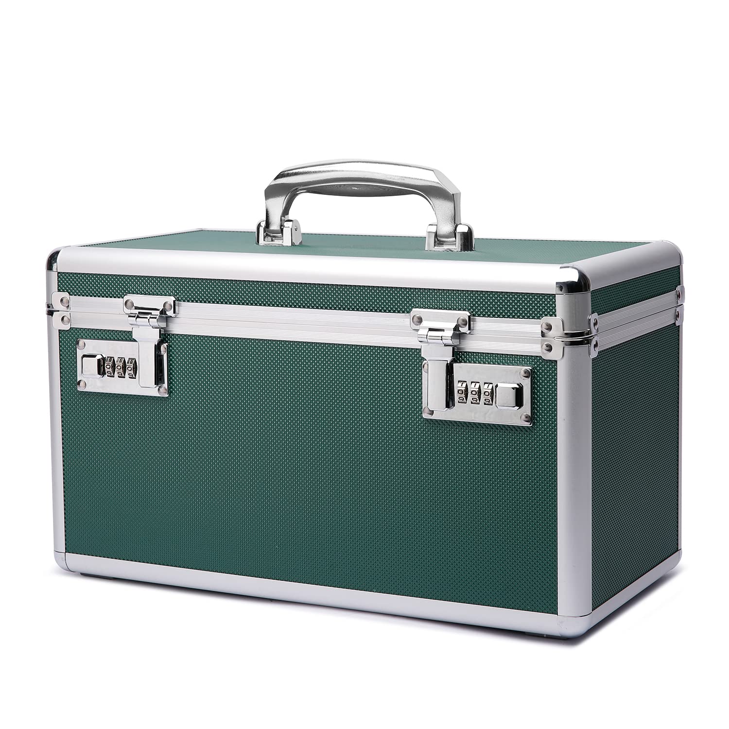 Caja medicinal segura para niños, 36,1 x 18,3 x 20,8 cm, caja para medicamentos con cerradura combinada, caja medicamentos, caja medicinal, en pequeña pastillero (verde/grande)