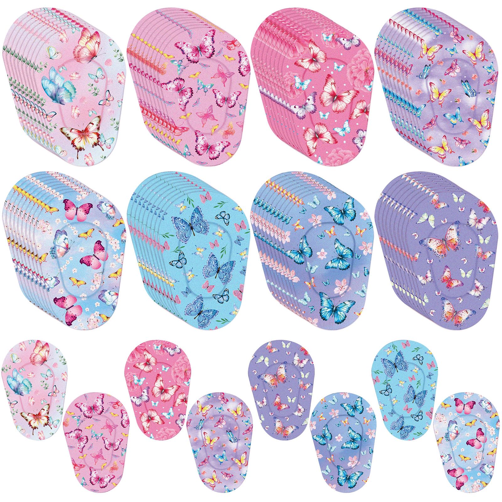 Geyoga 80 Pcs Adhesive Eye Patches for Kids Girls Boys Butterfly Breathable Eye Patch Bulk Butterfly Kids Patches Light Blocking Fun Adhesive Bandages