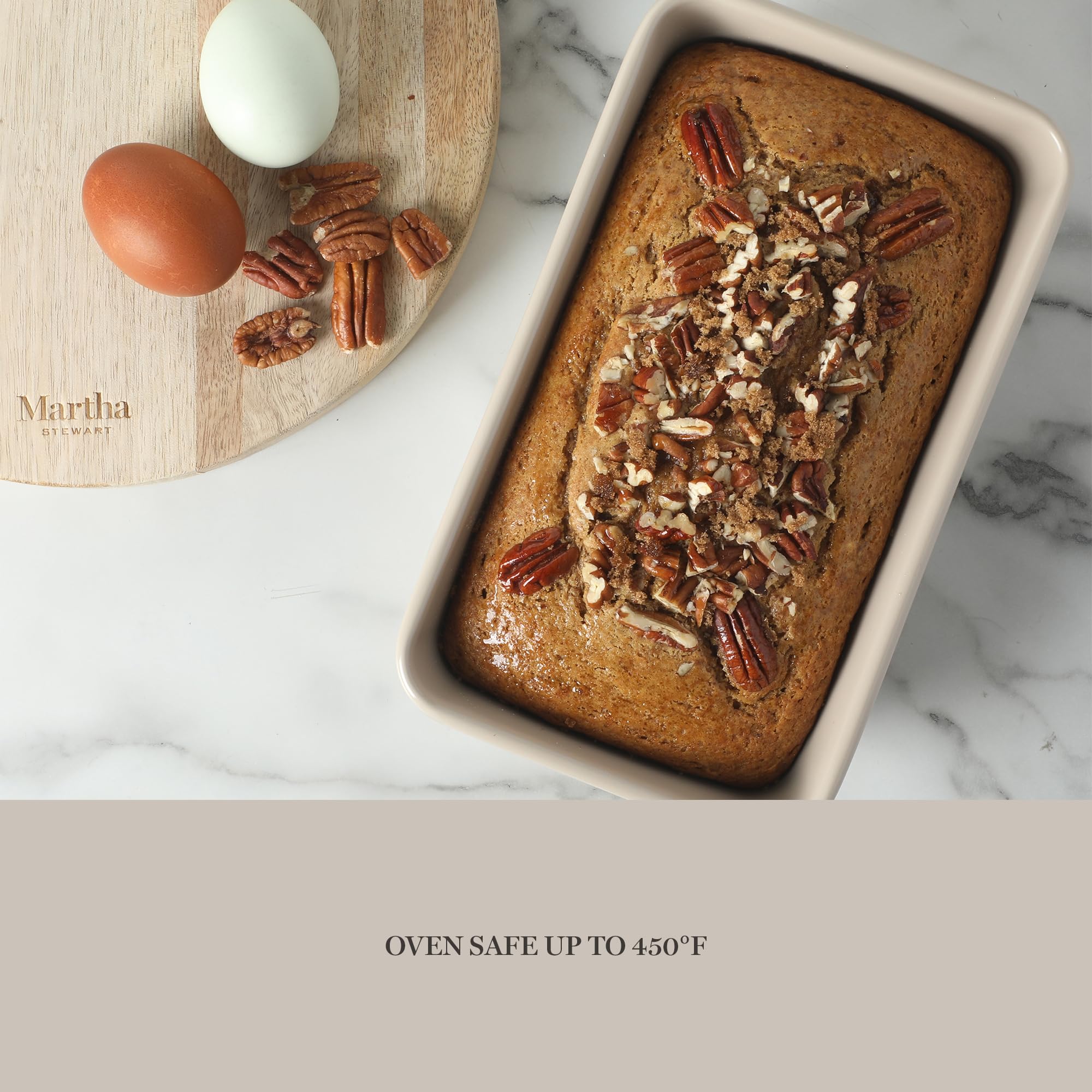 Martha Stewart Gallen 10 sztuk patelni do pieczenia ceramiczne bez PFA nietoksyczne nieprzywierające naczynia do pieczenia zestaw - taupe
