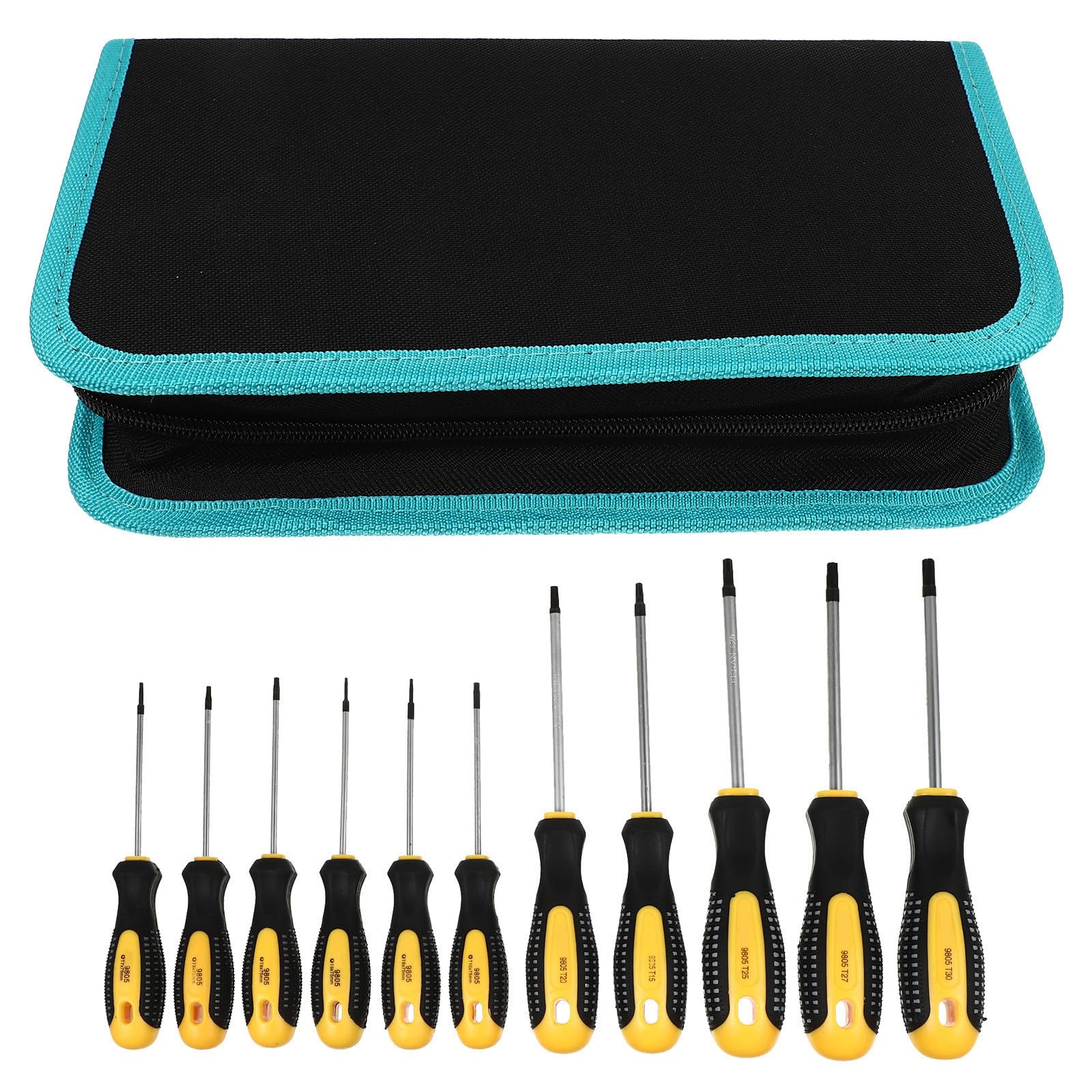 Set di Cacciaviti a Stella T5-t30, Cacciavite a Stella per Riparazioni Manuali, Acciaio al Cromo Vanadio, Impugnatura Ergonomica, per Casa e Autoriparazione Auto
