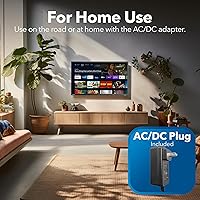 Vista 3 de continuus Smart TV RV de 24 pulgadas y 12 V – Android TV con Google Assistant, Chromecast y aplicaciones de transmisión gratuitas – 720p HD