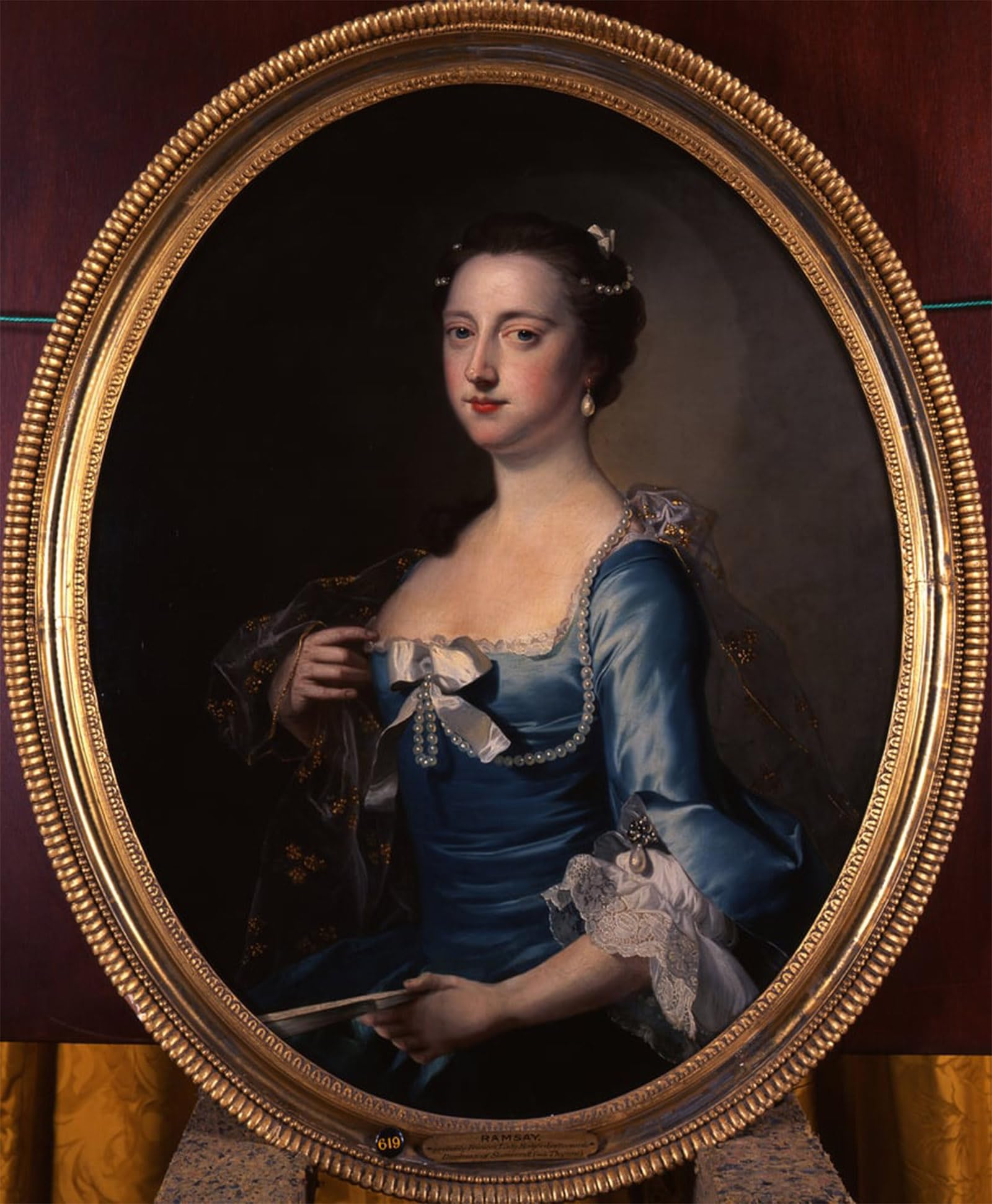 ARTXLXXBN Famous Prints Artwork Pictures Poster Painting Art Portrait of Frances Thynne Lady Hertford by Hudson Artwork Landscape Pictures for Home Decor 60x90cm